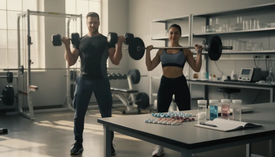 Athlètes musculation et pilules SARMs en salle