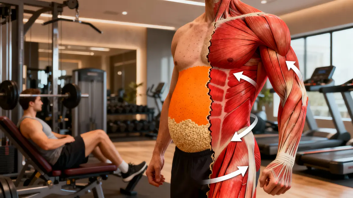 schema separation graisse muscle energie