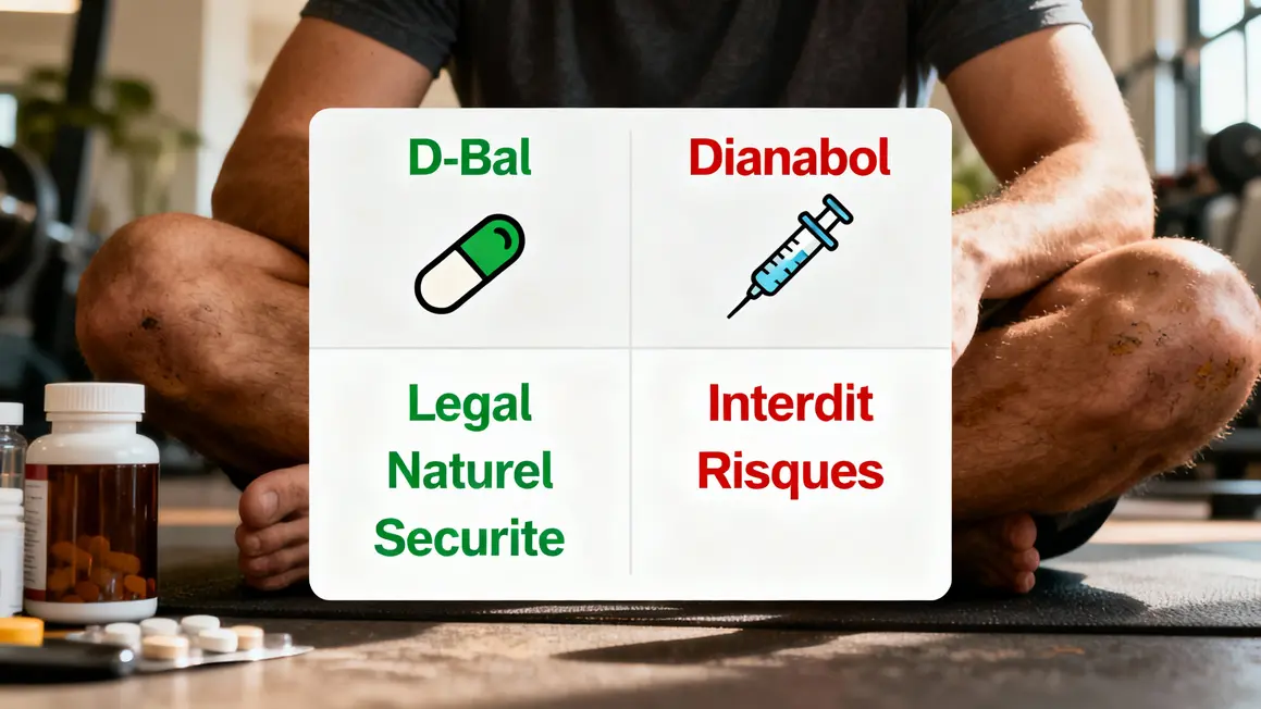 Tableau comparatif D-Bal naturel Dianabol stéroïde