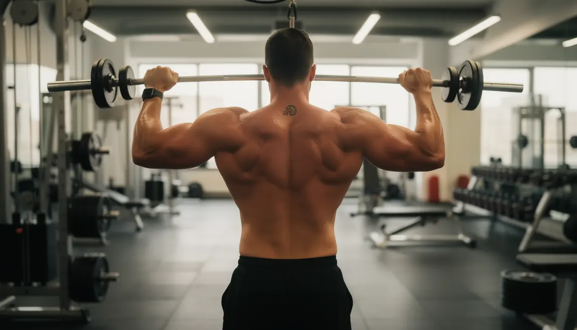 Silhouette masculine dos musculation, exercices essentiels