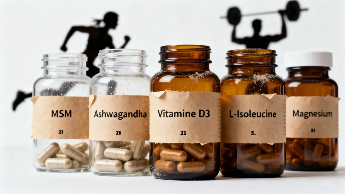 Tableau ingrédients D-Bal dosages MSM ashwagandha