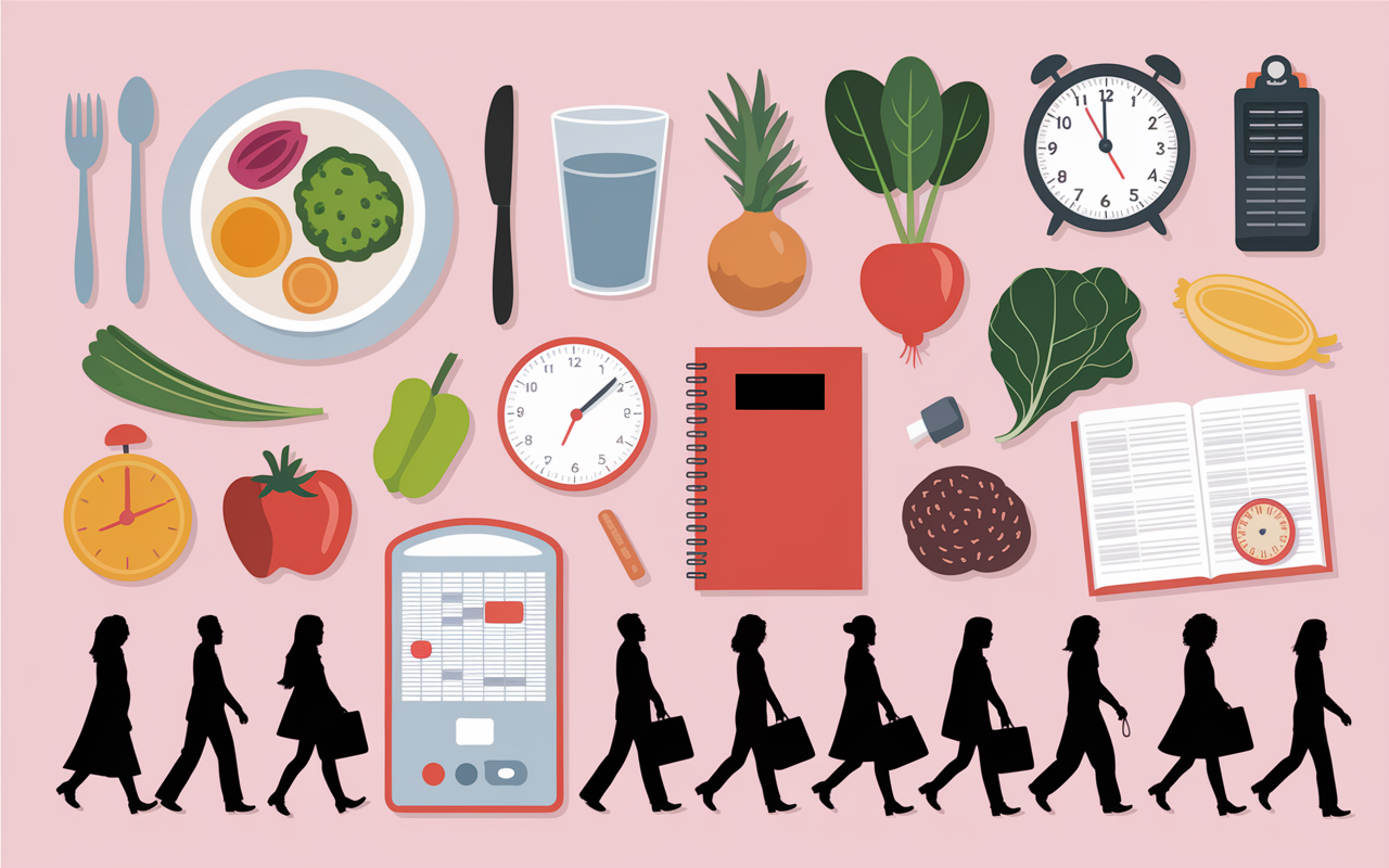 20 astuces pour maigrir sans regime micro-habitudes assiette legumes podometre