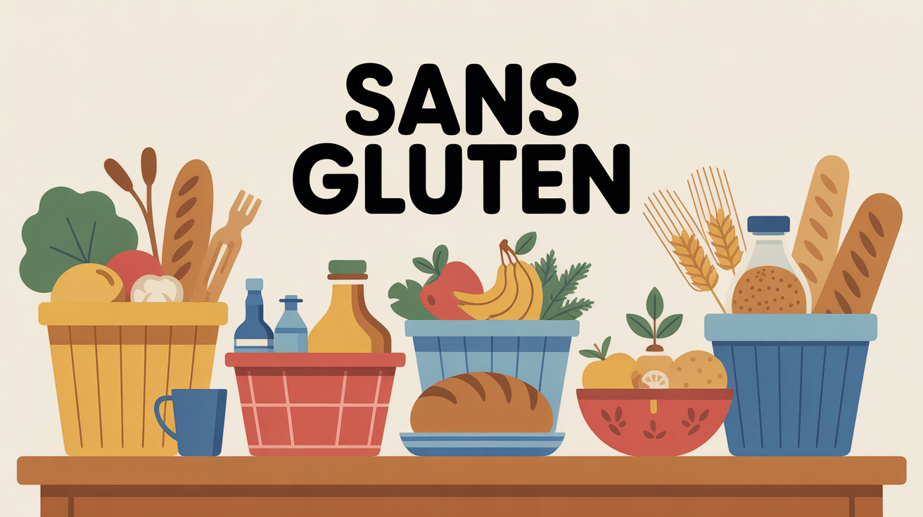 table familiale avec aliment sans gluten