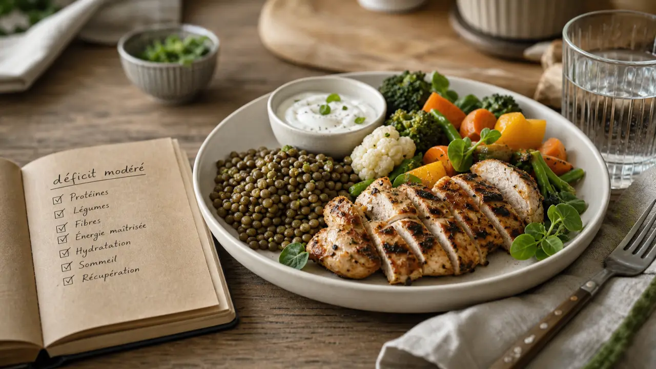 Maigrir vite et bien : assiette équilibrée, déficit calorique et satiété