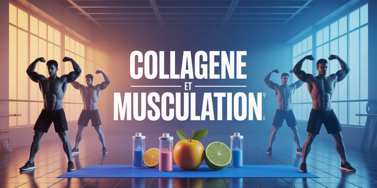 Visuel musculation salle, collagène, récupération sportive