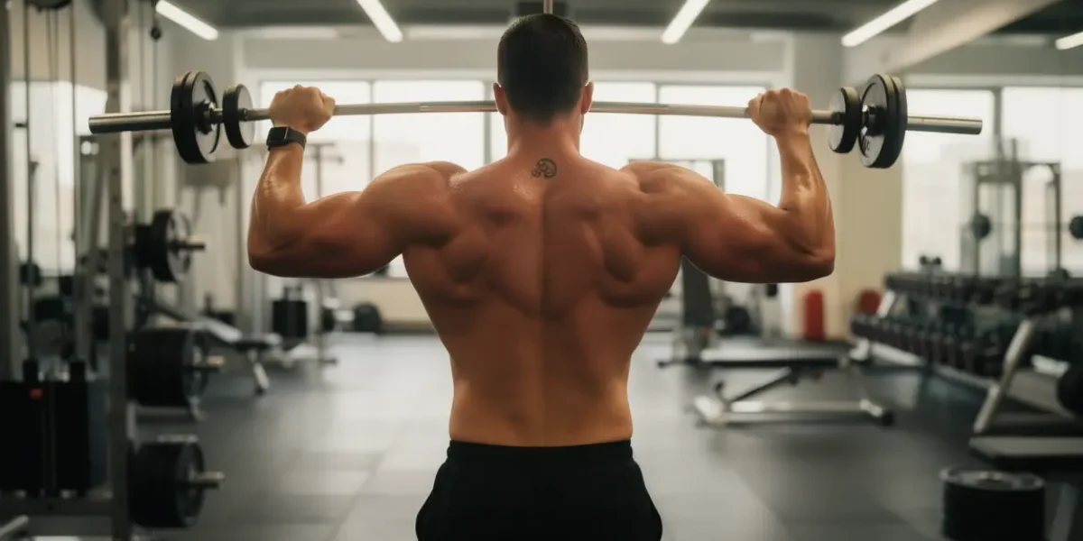 Silhouette masculine dos musculation, exercices essentiels