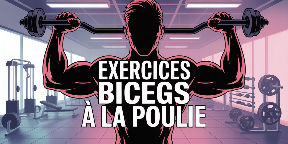 exercices biceps à la poulie salle de sport