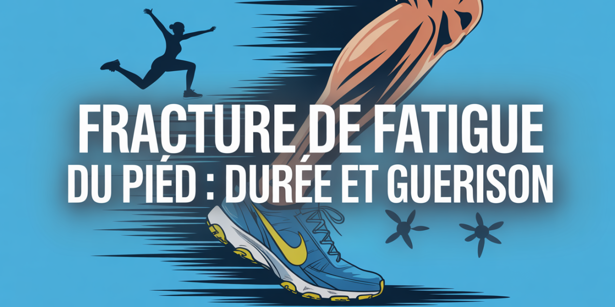 illustration pied sportif fracture fatigue duree guerison