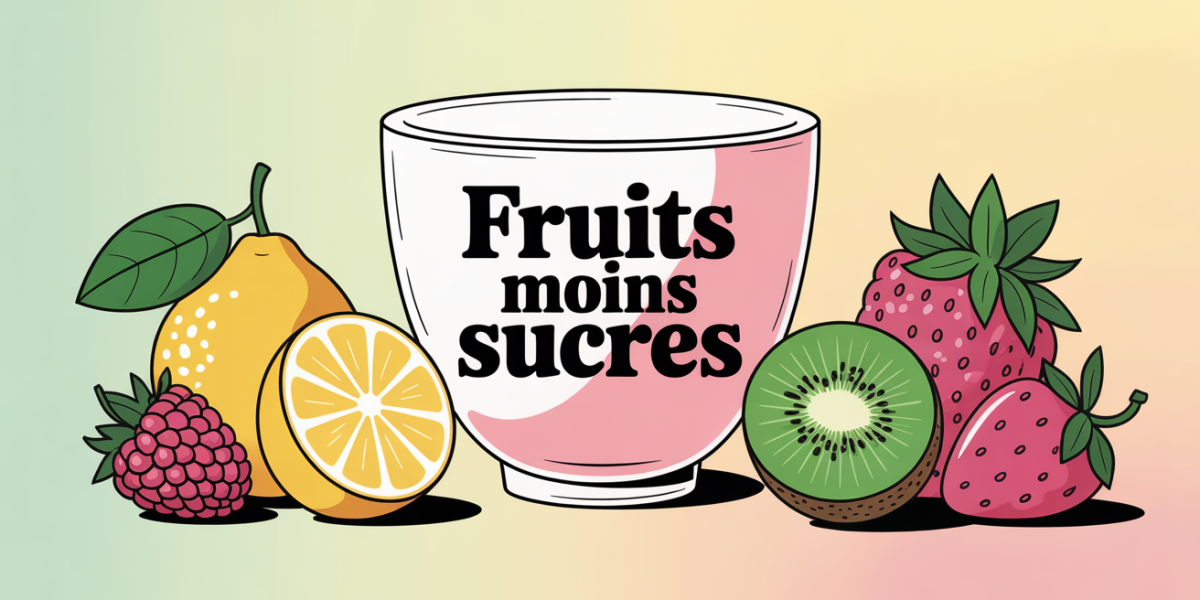 Assiette fruits moins sucres citron framboise fraise kiwi