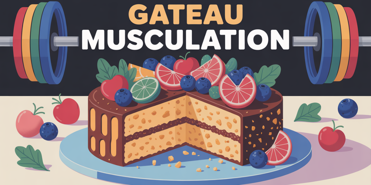 gros plan gateau musculation proteiné sportif