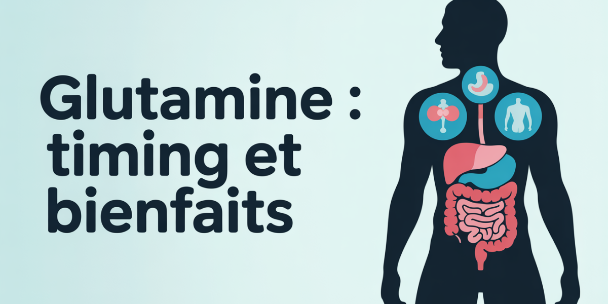 glutamine timing bienfaits schema icones