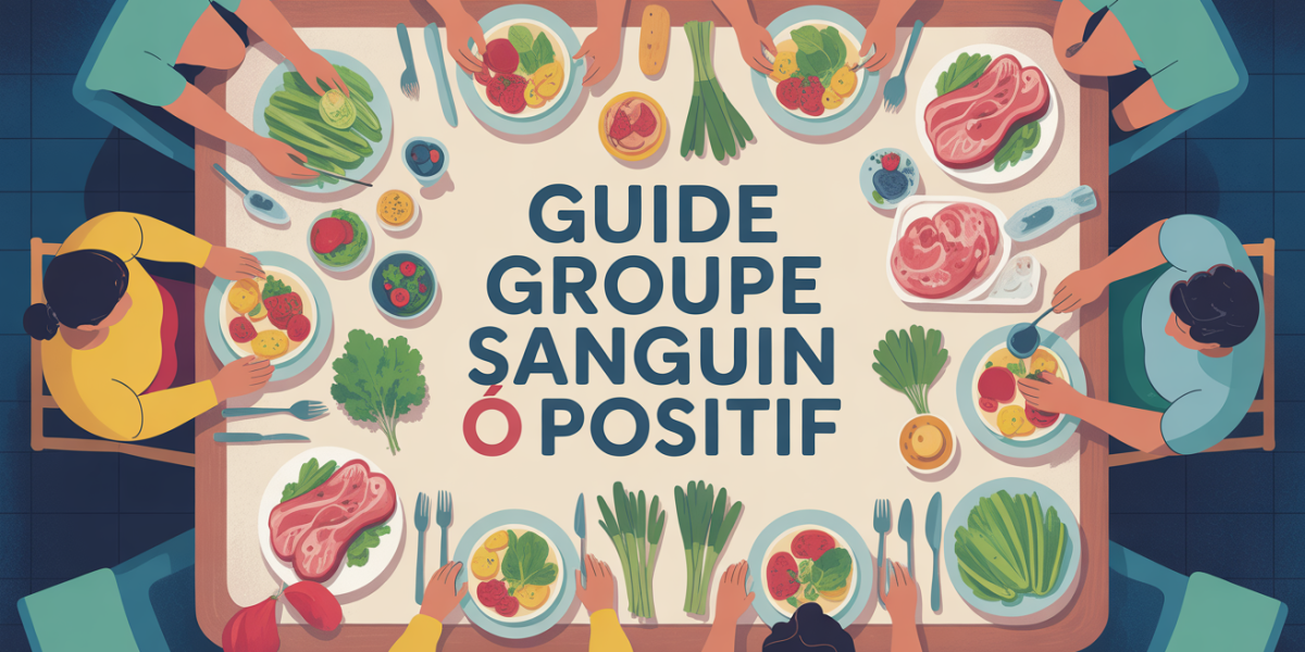 Image cuisine famille autour guide groupe sanguin O positif