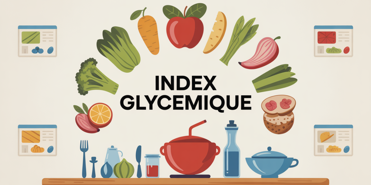 Table de cuisine illustrative index glycemique aliments