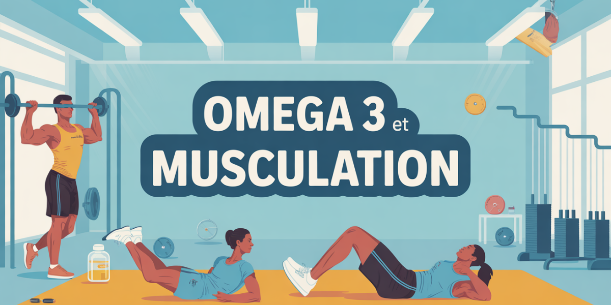 Salle de sport et capsules omega 3 pour musculation