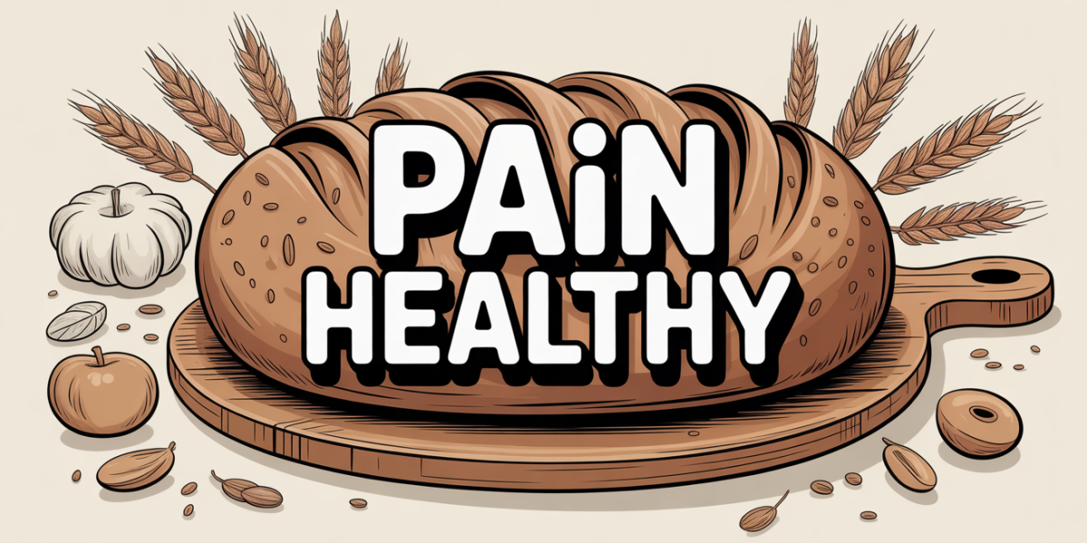 pain healthy artisanal sur planche bois et table familiale