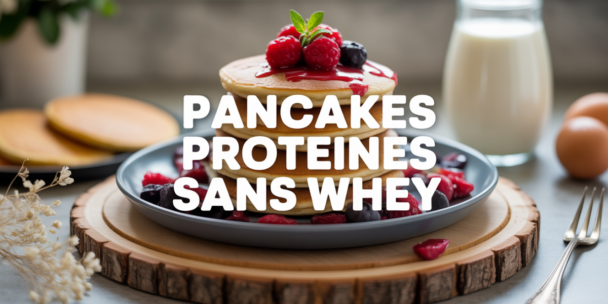 pancakes proteines sans whey avec fruits rouges et skyr petit dejeuner sain