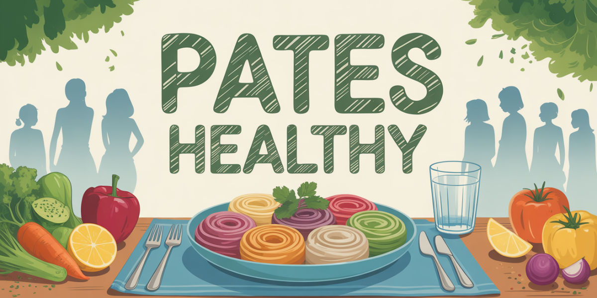 Assiette de pâtes healthy variées vue de dessus, ambiance familiale