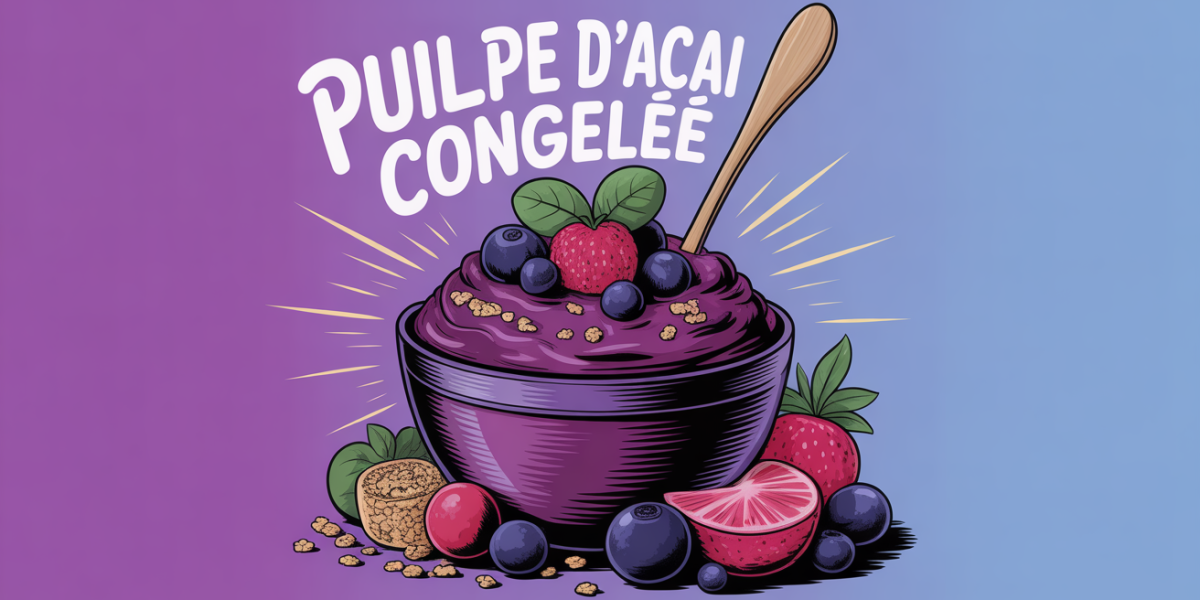 Bol acai congele fruits rouges granola