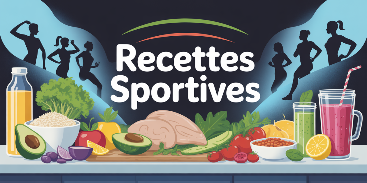 Cuisine moderne, aliments variés, recettes sportives