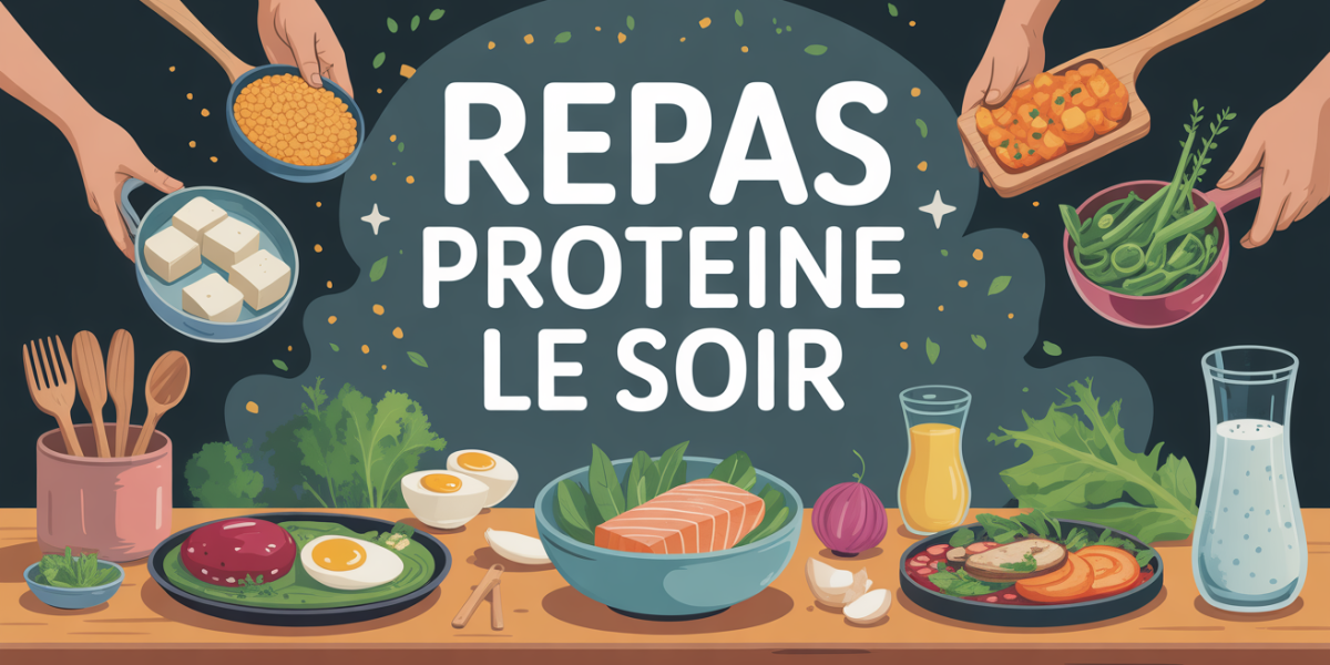 repas proteine le soir table cuisine diner familial