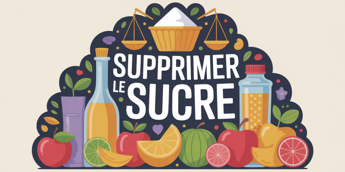 Illustration silhouette balance fruits boissons supprimer sucre