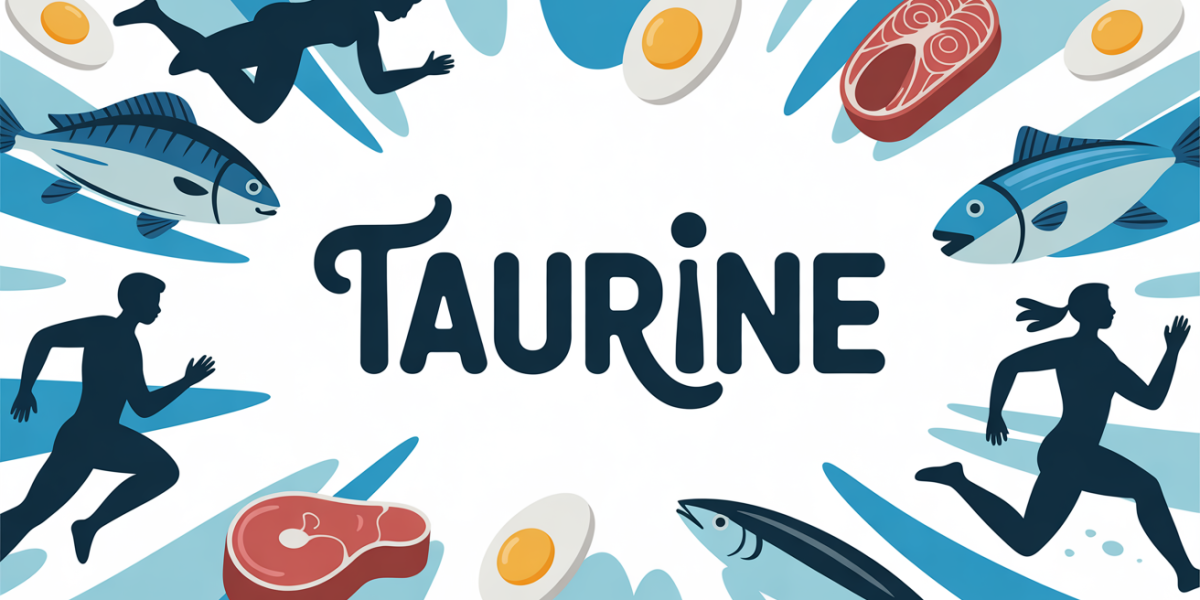 Image taurine récupération vitalité sportifs et aliments