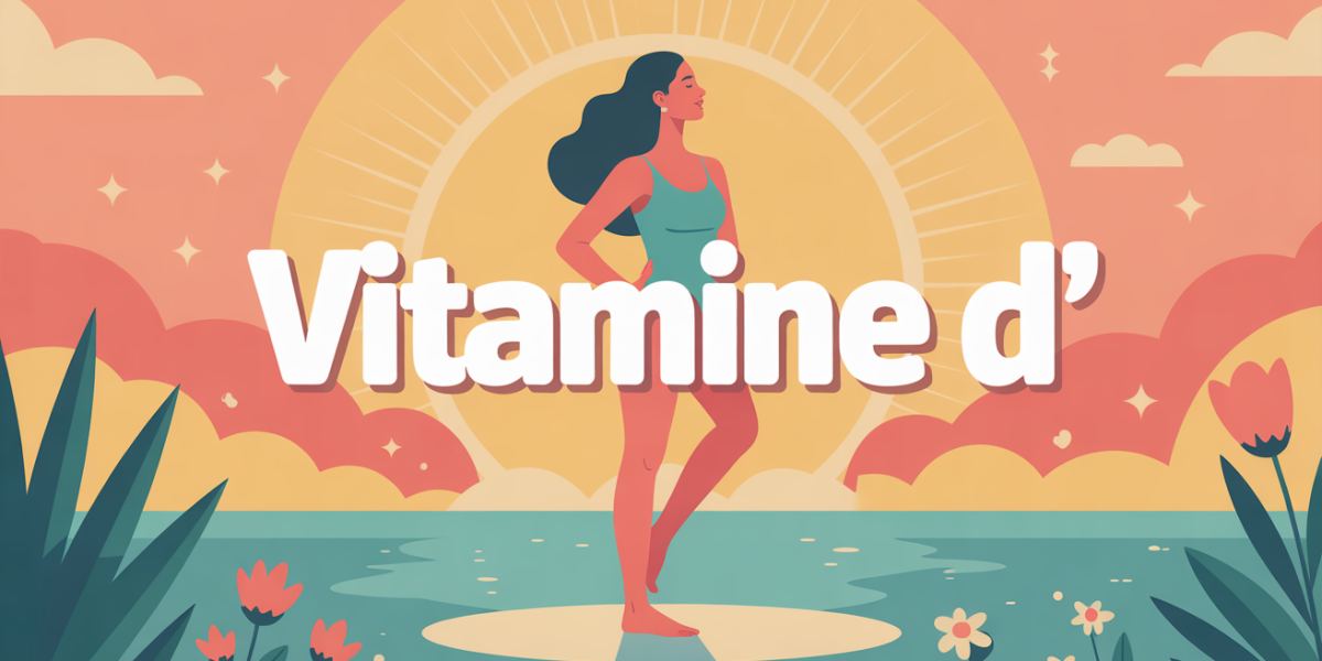 Illustration femme soleil vitamine D